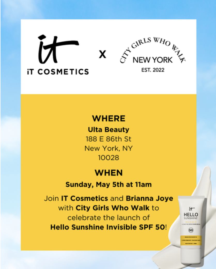 IT Cosmetics x City Girls Who Walk Sunday Stroll was posted to the calendar